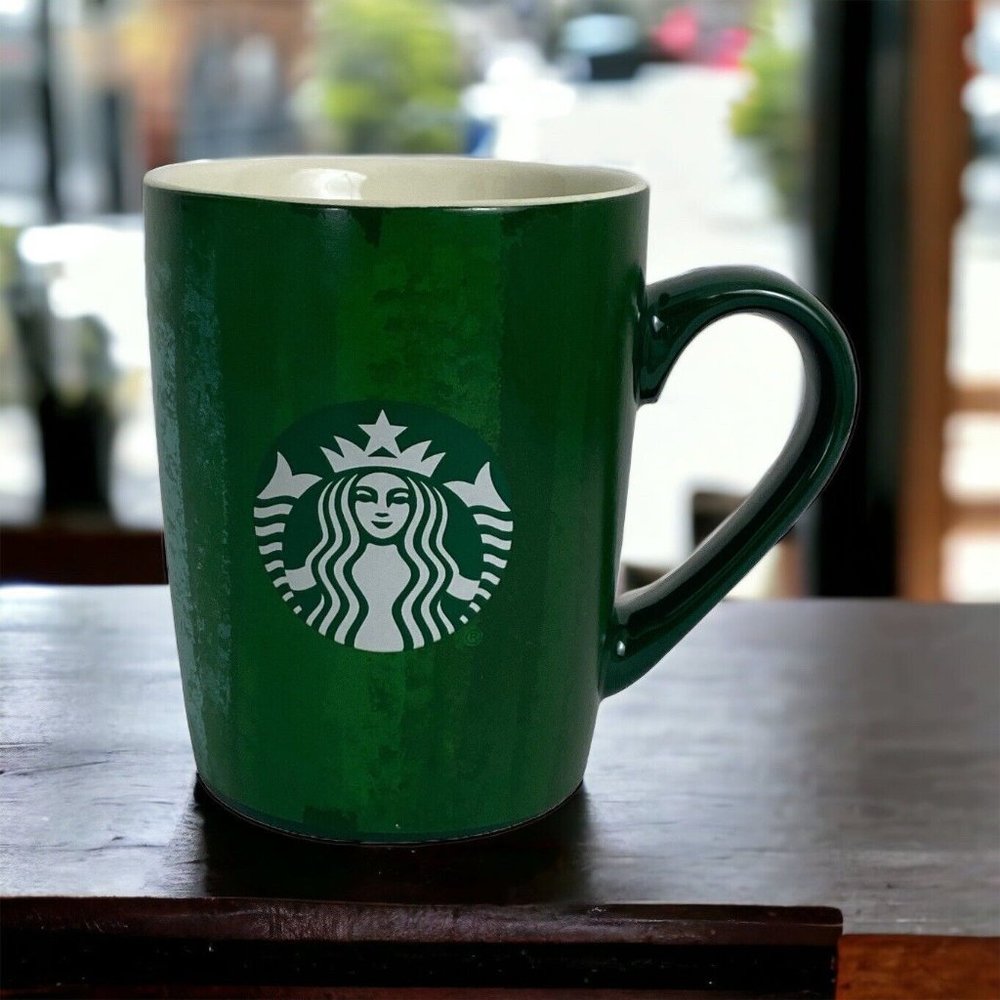 Starbucks Coffee Cup Logo Green w/ Purple Red Back 10oz Hot Tea 2021 Replacement